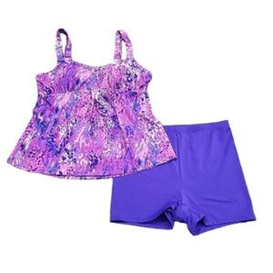 Belle by Kim Gravel Purple Swim Set